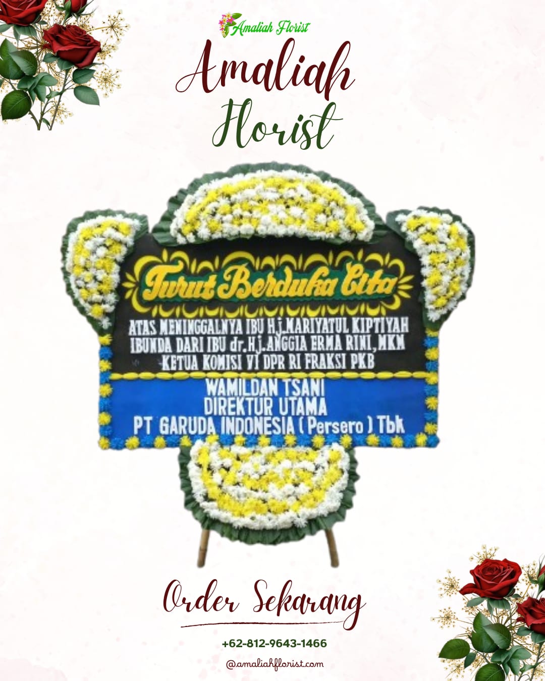 Papan Bunga Duka Mejayan